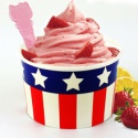 12 oz ice cream paper cup disposabe custom printed ice cream paper cup - product's photo